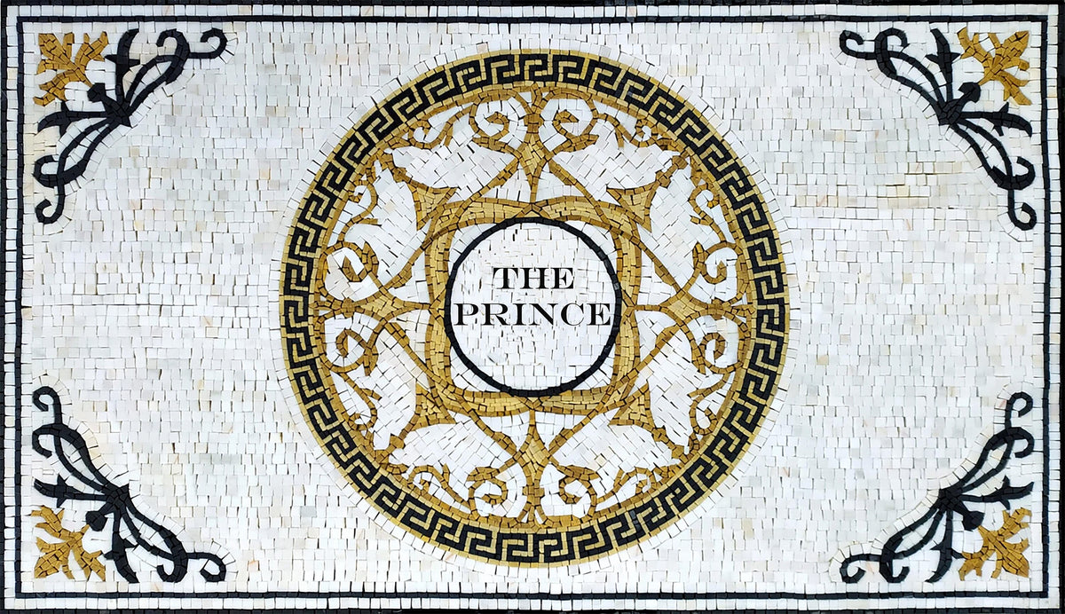 Handmade Medallion Marble Mosaic Rug: Natural Stone Art