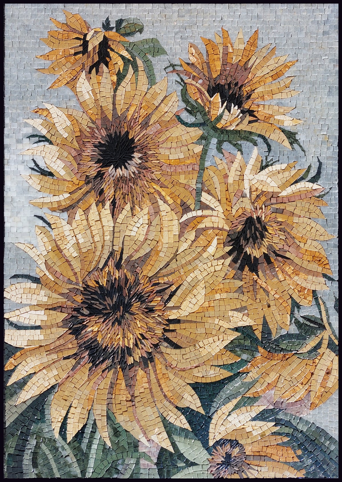COLORFUL FLOWER ART - Mosaic Wall Art