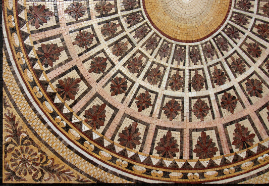Handmade Marble Mosaic Tile: Renaissance Style, 48" Stone Art