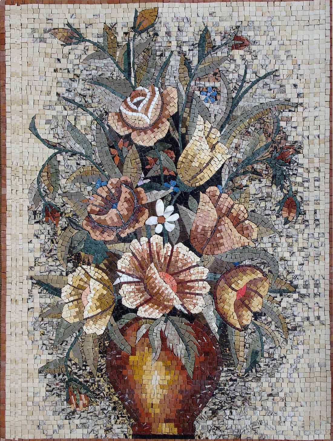 44" Handmade Marble Mosaic Mosaic | Decorative Tiles For Home Interior Decor