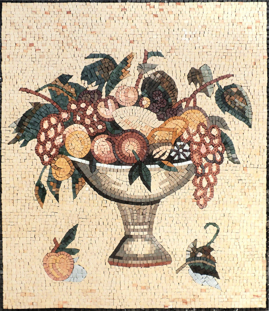 KITCHEN WALL ART - Mosaic Kitchen Wall Tile Wall Art - Nature Watercolor Art - Handmade Kitchen Décor Decorative Wall Tile
