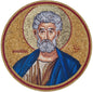 Custom Jesus Christ Round Mosaic Wall Art - Religious Home Decor, Customization available