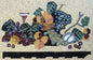Handmade Fruit Mosaic Backsplash Art: Stone Kitchen Wall Decor