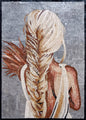 Woman with Grain Mosaic Wall Art