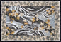 Handmade Marble Mosaic Rug: Leaves Art Tile, Home Decor (56” x 40”)