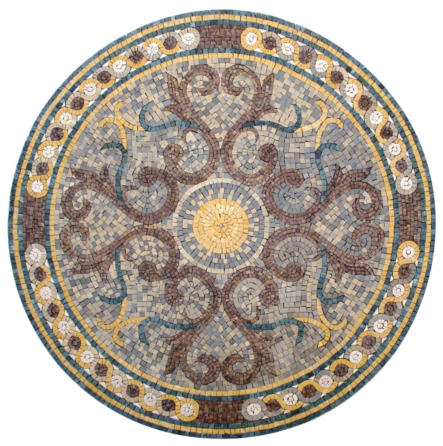 MD018 Handmade Medallion Marble Mosaic Art