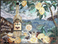 Handmade Marble Mosaic Kitchen Wall Art: Lemon Still Life (32” x 24”)