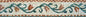 Floral Mosaic Border: Botanical Rose Marble Tiles, 6" x 40"