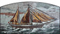 SHIP MOSAIC TILES |Sea View Sailor Artwork Tiles For Living Room Walls | Tiles For Interior Outdoor Entry Walls And House Warming