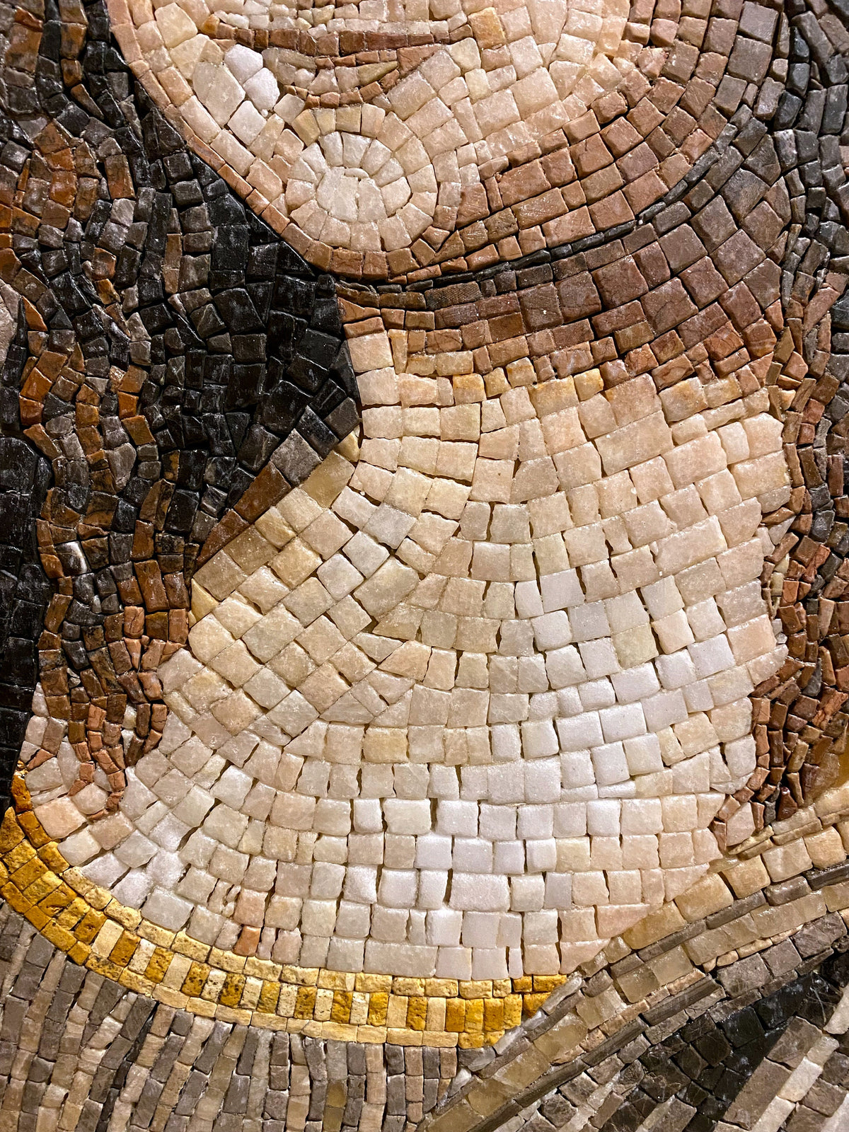 Handmade Mona Lisa Mosaic Art Tile: Leonardo Da Vinci Reproduction (34” x 42.5")