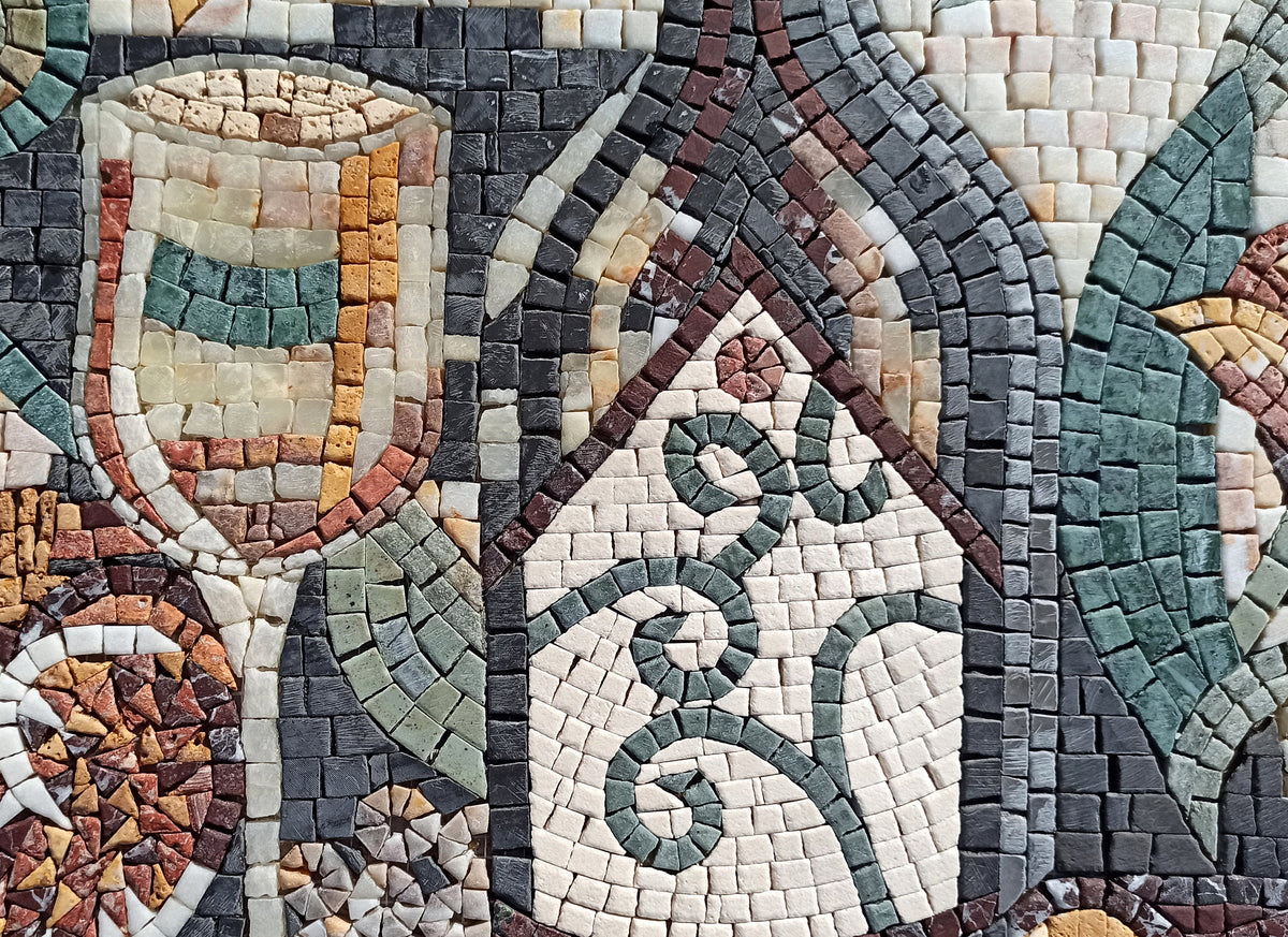 TUSCAN WINE MOSAIC Tiles | Bar, Kitchen Wall Backsplash Mosaic Tiles For Kitchen Décor | Flower Backsplash Tiles