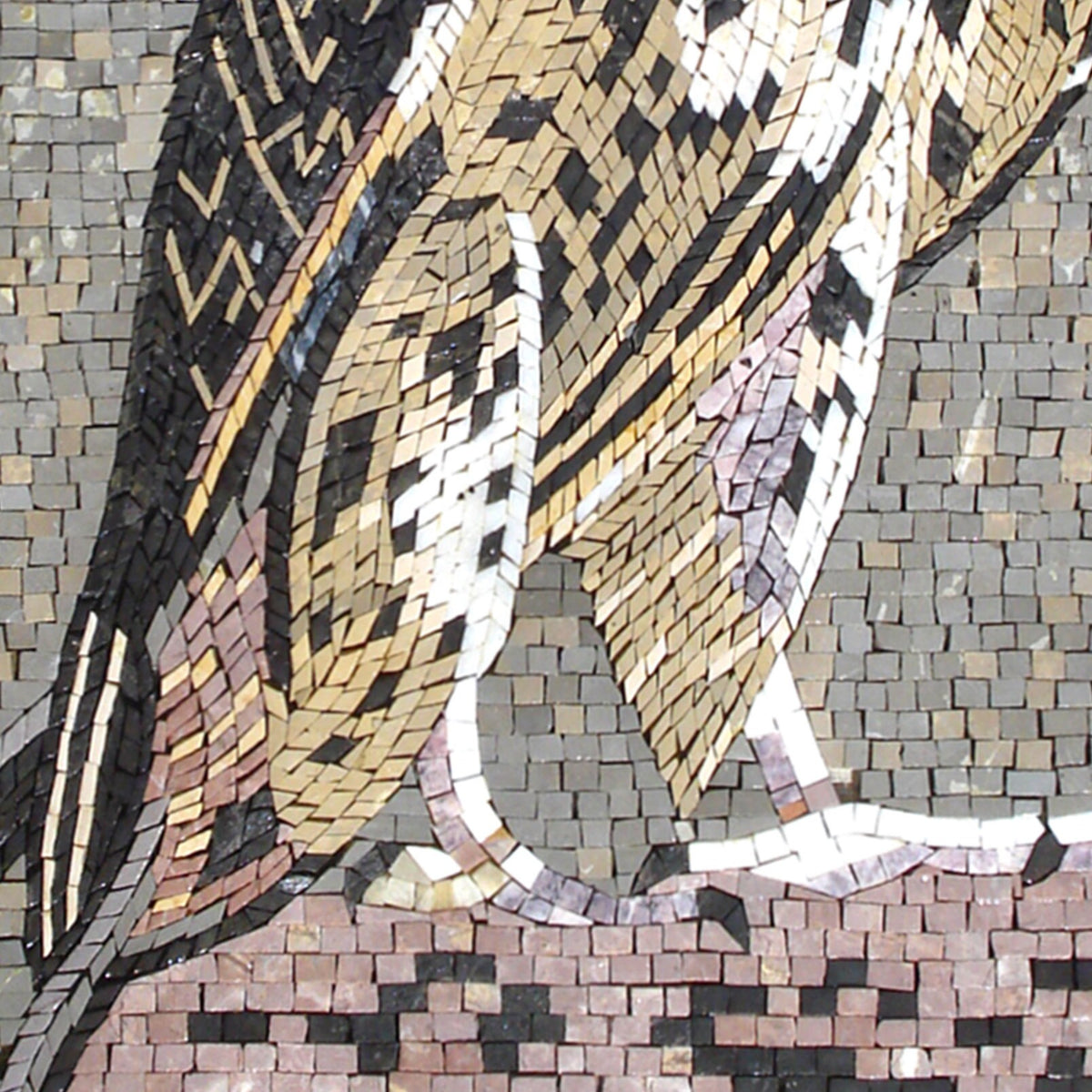 AN110 Handmade Marble Mosaic Falcon Mosaic Art Tile