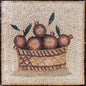 FRUIT BOWL ART - Kitchen Backsplash Mosaic Wall Art - Nature Backsplash Tile Wall Art - Handmade Living Room Office Wall Décor