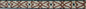 Geometrical Marble Mosaic Border: 4" Handmade Tile Art