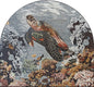 Handmade Sea Turtle Mosaic Tile Art: Marine Animal Wall Decor (80” x 72")