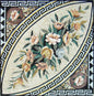 Handmade Marble Mosaic Tile Art: 40" Flowers & Vine Decor
