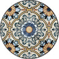 Floral Elegance Handmade Round Carpet Mosaic Art Tile for Stone Décor - Customization available