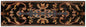 Black & Gold Geometric Mosaic Border: Handmade Marble Tile Trim, Luxe Accent
