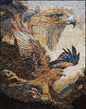 Eagle Mosaic Backsplash: Marble Bird Artwork (44” x 36”)