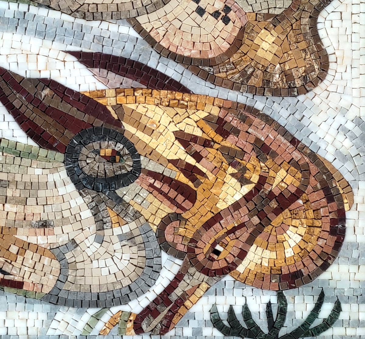 Handmade Duck Mosaic Tile Art: Mallard Wall Decor (32” x 32")
