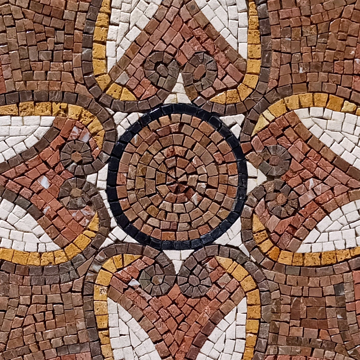 Timeless Beauty - 32-Inch Handmade Marble Mosaic Medallion - Patterned Art Tile Décor - Customization available