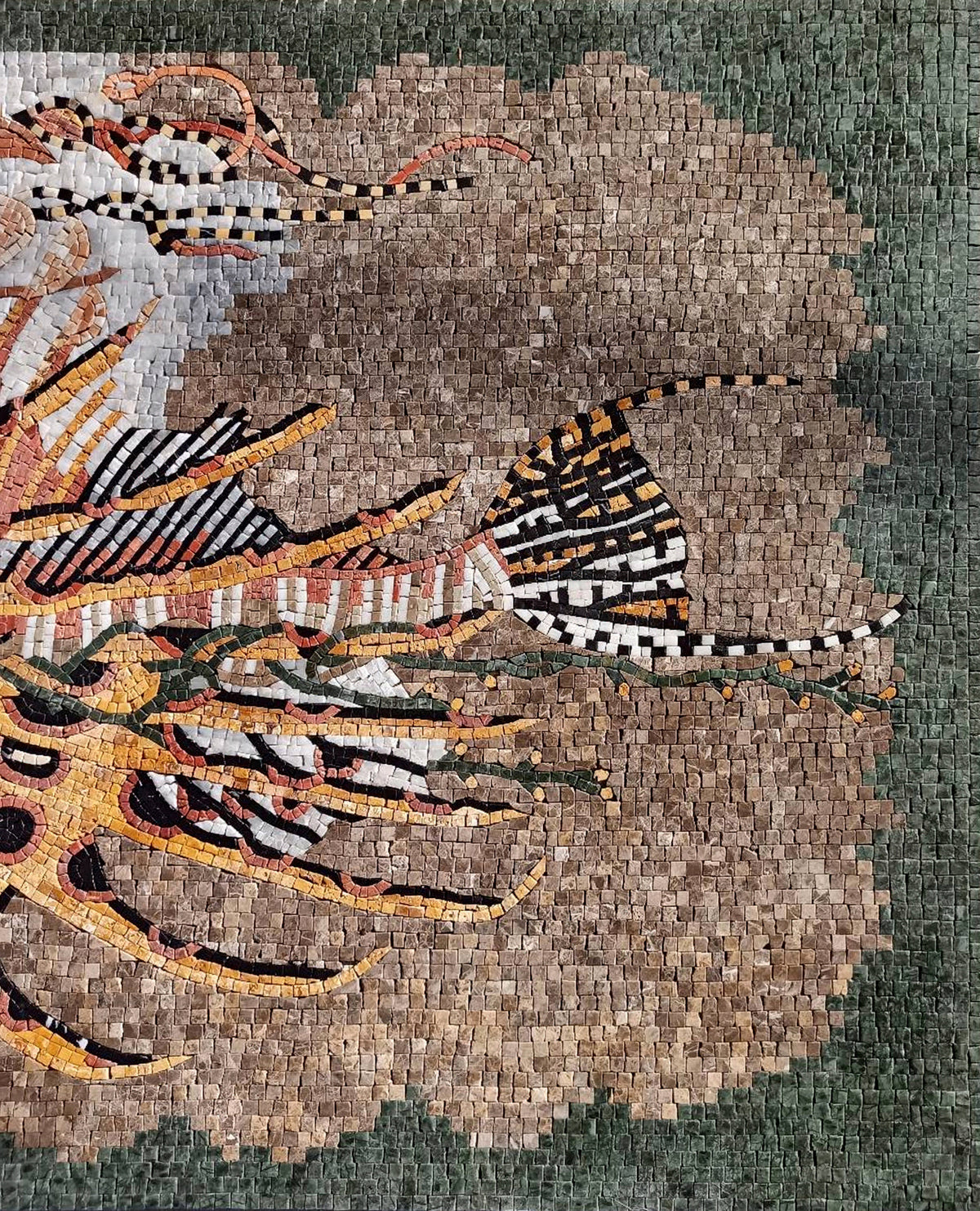 Handmade Mermaid Mosaic Backsplash: Sea Life Marble Art Tile