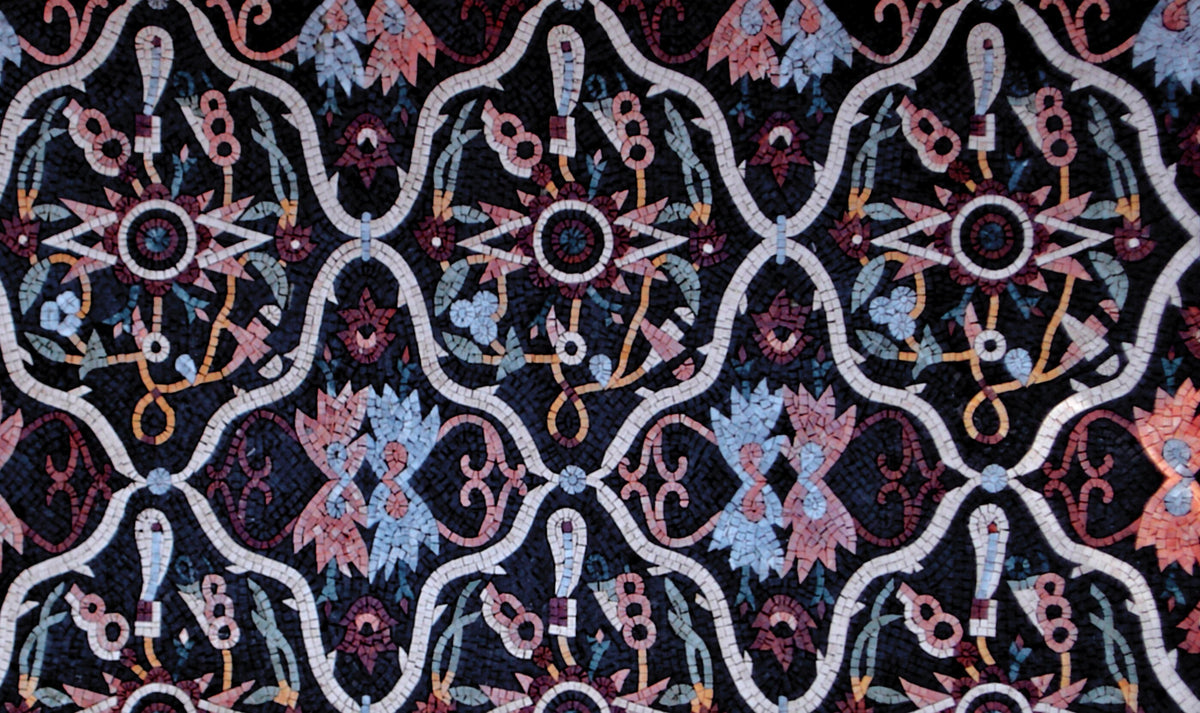 Handmade Marble Mosaic Carpet: Colorful Stone Rug, Home Decor