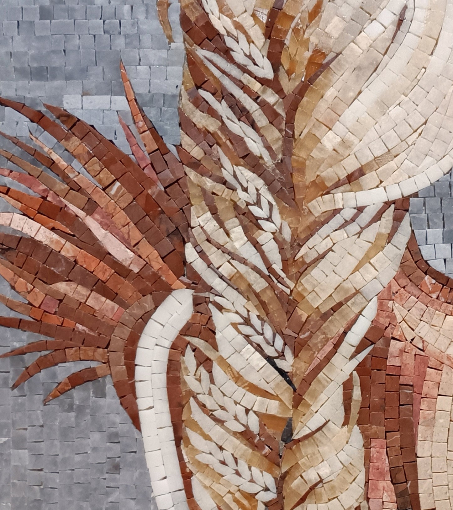Woman with Grain Mosaic Wall Art