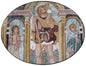 Handmade Roman Mosaic Mural: Triptych Marble Tiles (52” x 32")