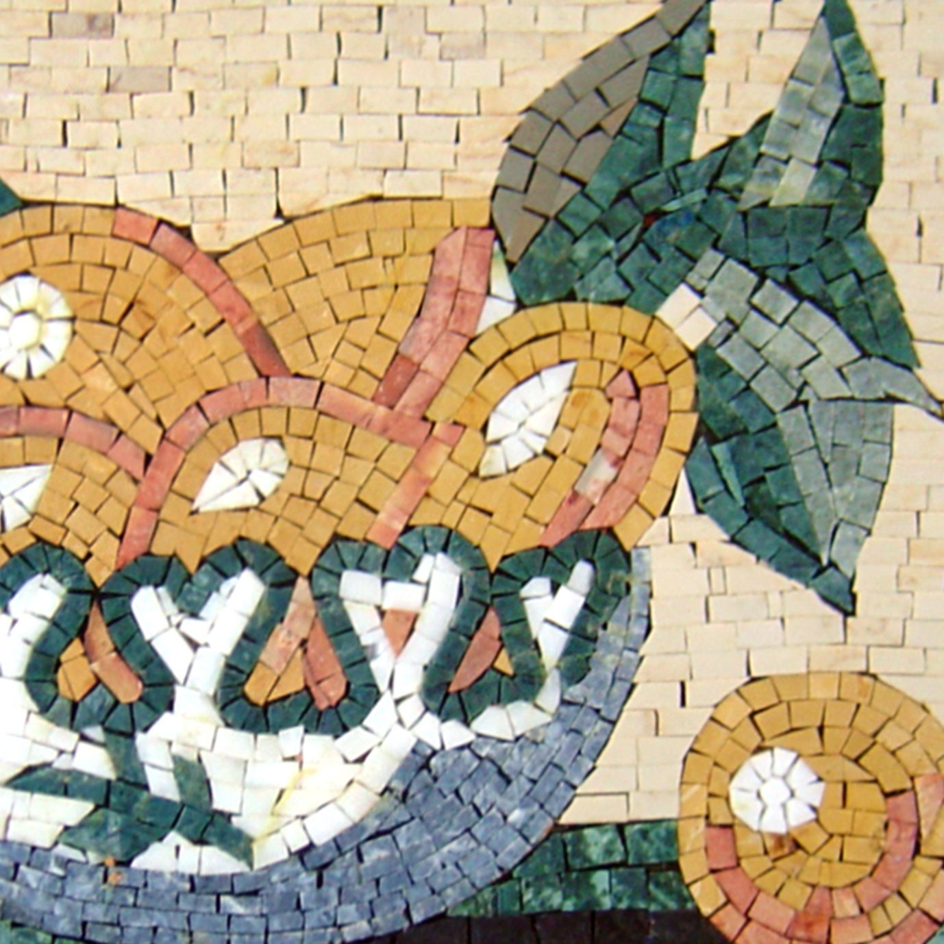 FRUIT MOSAIC MARBLE Art | Fruit Bowl Mosaic Stone Art For Kitchen Wall Décor And Kitchen Stove Backsplash