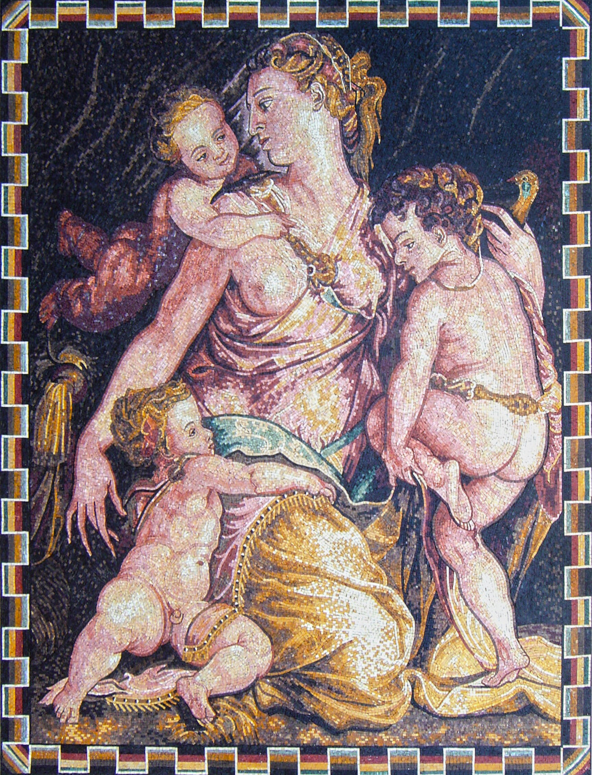 Francesco Salviati Reproduction: Handmade Marble Mosaic Art Tile