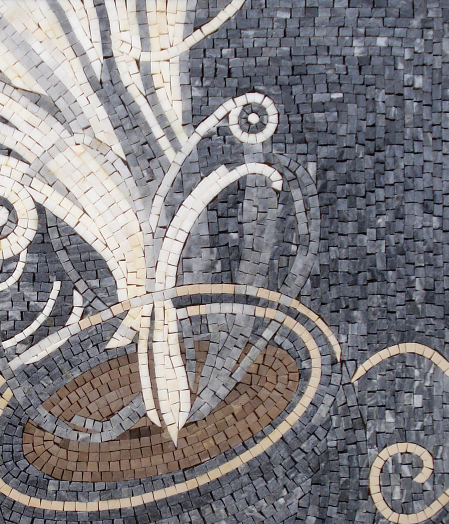 Handmade Coffee Mosaic Tile Art: Marble Wall Hanging (32” x 22”)