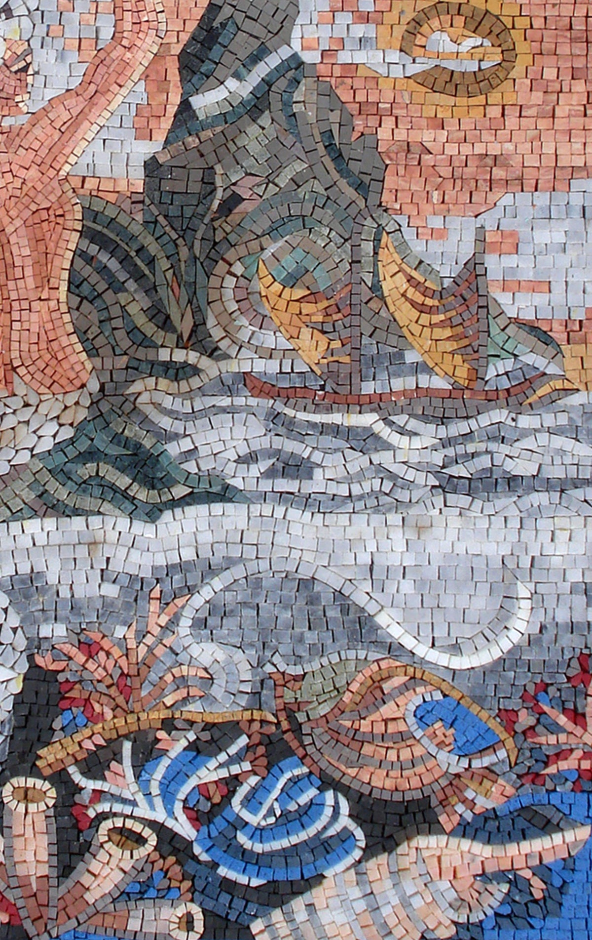 Handmade Mermaid Mosaic Art Tile: Seashore Wall Decor