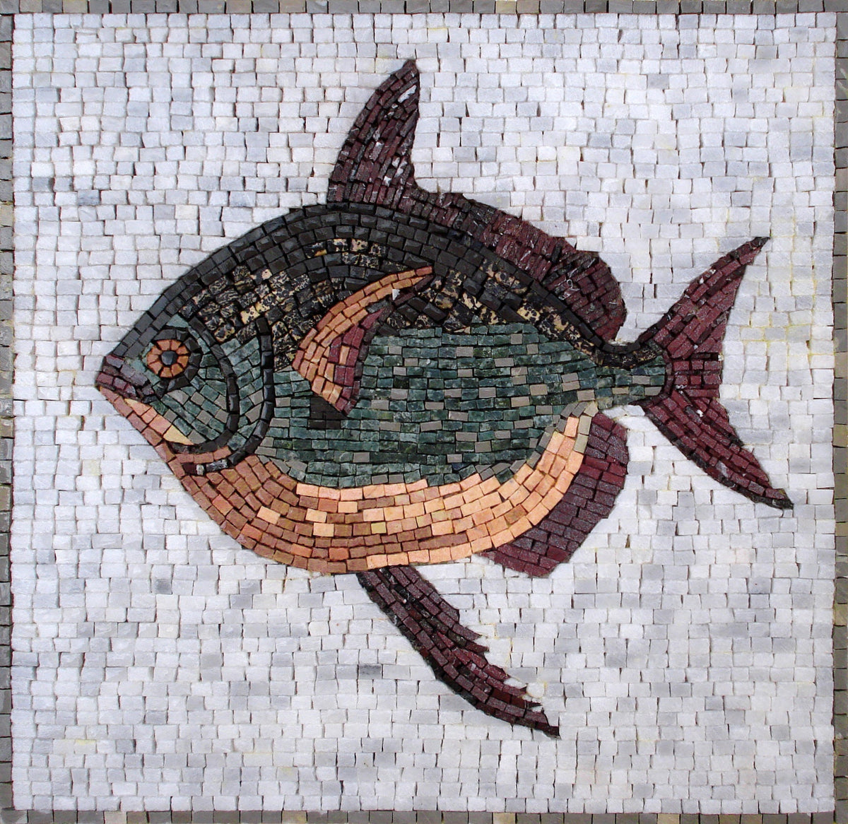 FISH ART TILES| Mosaic Tiles For New Home Kitchen And House Warming | Fish Artwork Backsplash For Kitchen Wall Decor