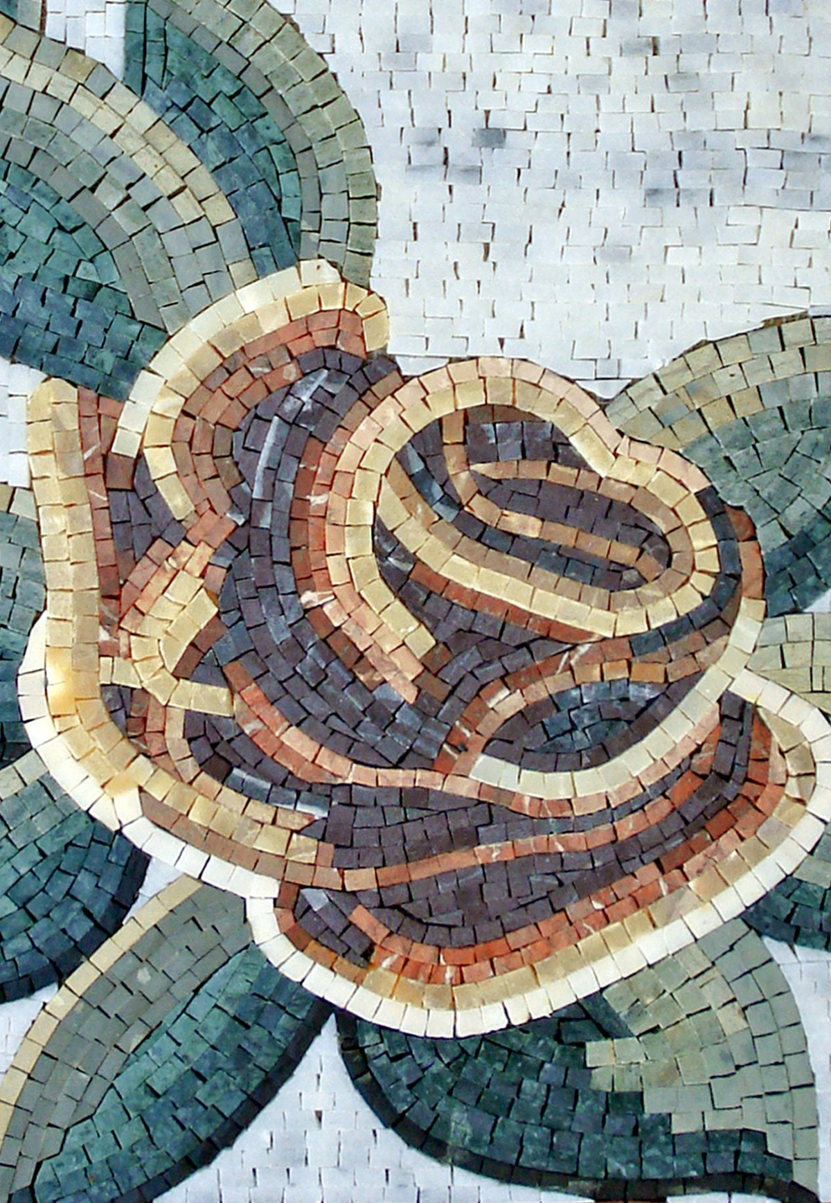 FL176 Flower Mural Marble Mosaic Art