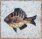Handmade Fish Mosaic Tile Art: Ocean Life Wall Decor