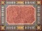 Handmade Marble Mosaic Rug: Stone Floral Medallion, Home Decor