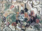 Handmade Wine Mosaic Art: Kitchen Backsplash Tile Wall Decor