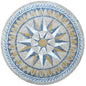 Elegant 72" Handmade Floral Pattern Medallion Marble Mosaic Art Tile Stone Décor