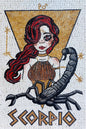 Handmade Scorpio Zodiac Mosaic Tile Art: Home Wall Decor (30" x 20")
