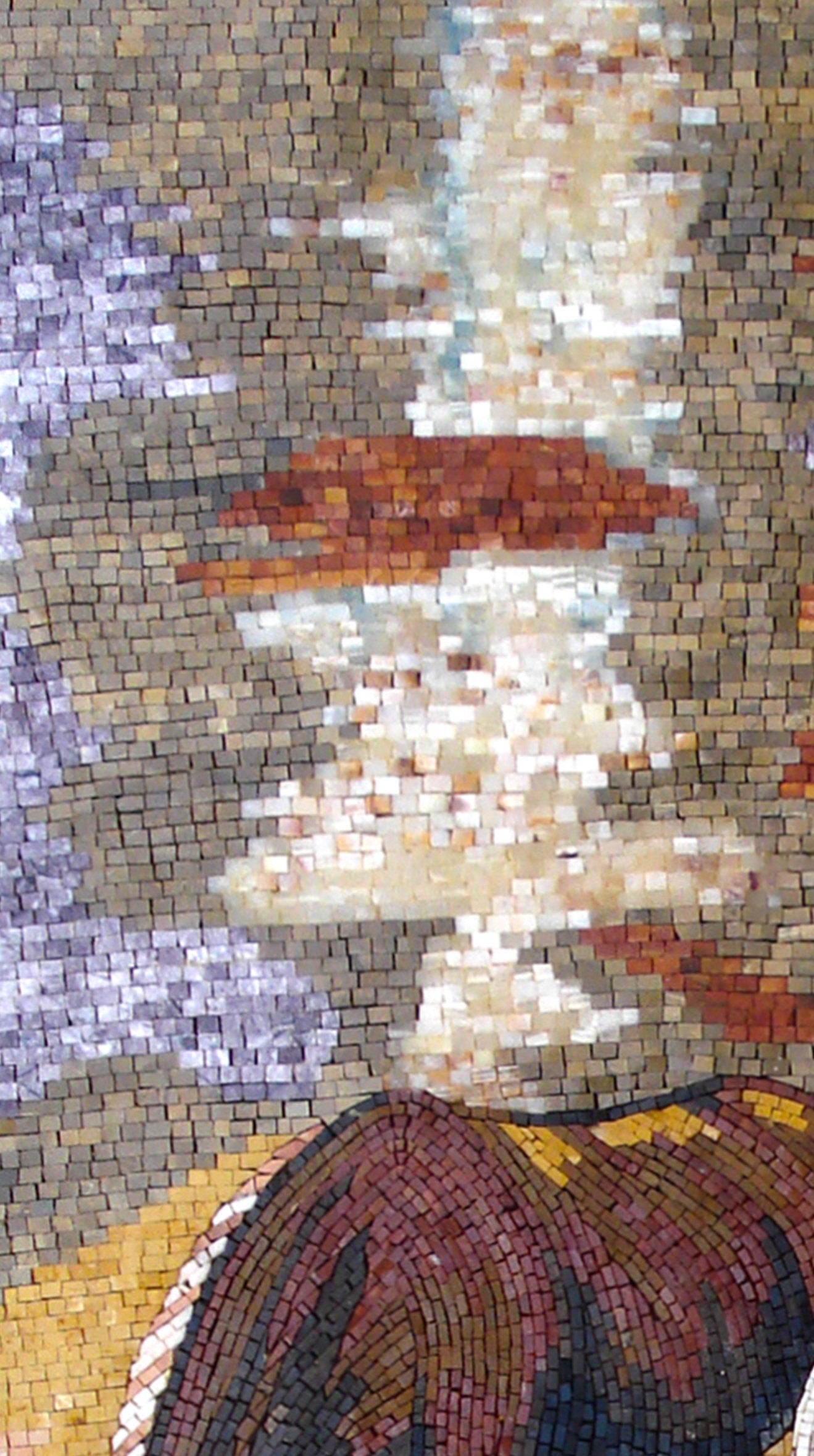 Handmade Horse Mosaic Art: Drinking Horses Stone Mural (52" x 28")