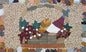 Handmade Wine Basket Mosaic Tile Art: Kitchen Backsplash Decor