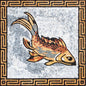 GOLDFISH ART TILES | Mosaic Tiles For New Home Kitchen And House Warming | Goldfish Artwork Backsplash For Kitchen Wall Decor