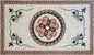 Handmade Floral Marble Mosaic Rug: Home Decor Mat (72” x 40")
