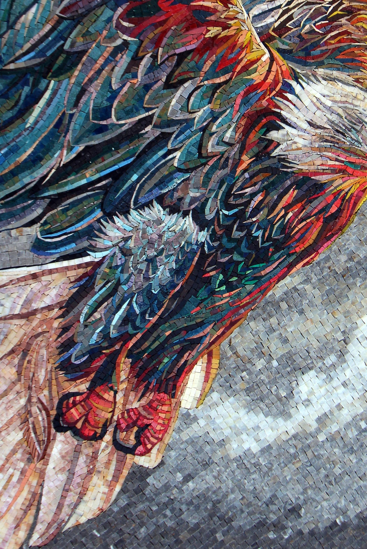 46"x32" Eagle Mosaic Wall Art –  Majestic Bird Design, Wildlife Home Decor, Customization available