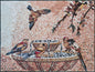 Handmade Bird Mosaic Backsplash: Marble & Stone Wall Art (40" x 30")