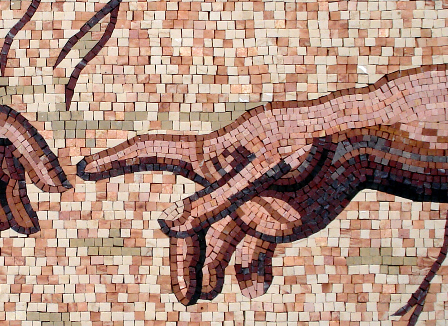 Creation of Adam Mosaic Mural: Handmade Italian Art Tiles