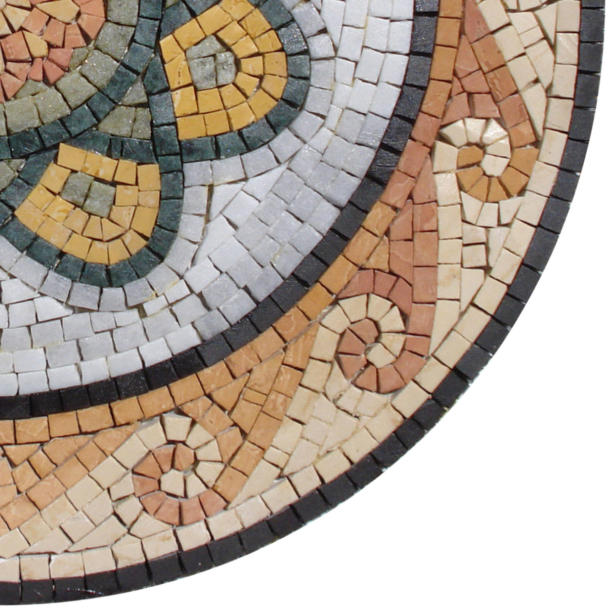 Elegant Harmony -20" Handmade Pattern Marble Mosaic Medallion Tile Design Art Décor - Customization available