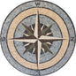 Coastal Elegance - Handcrafted Nautical Marble Mosaic Medallion - Customizable for Flooring or Backsplash - Customization available