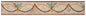 Floral Mosaic Border Tiles: 6" Geometrical Art